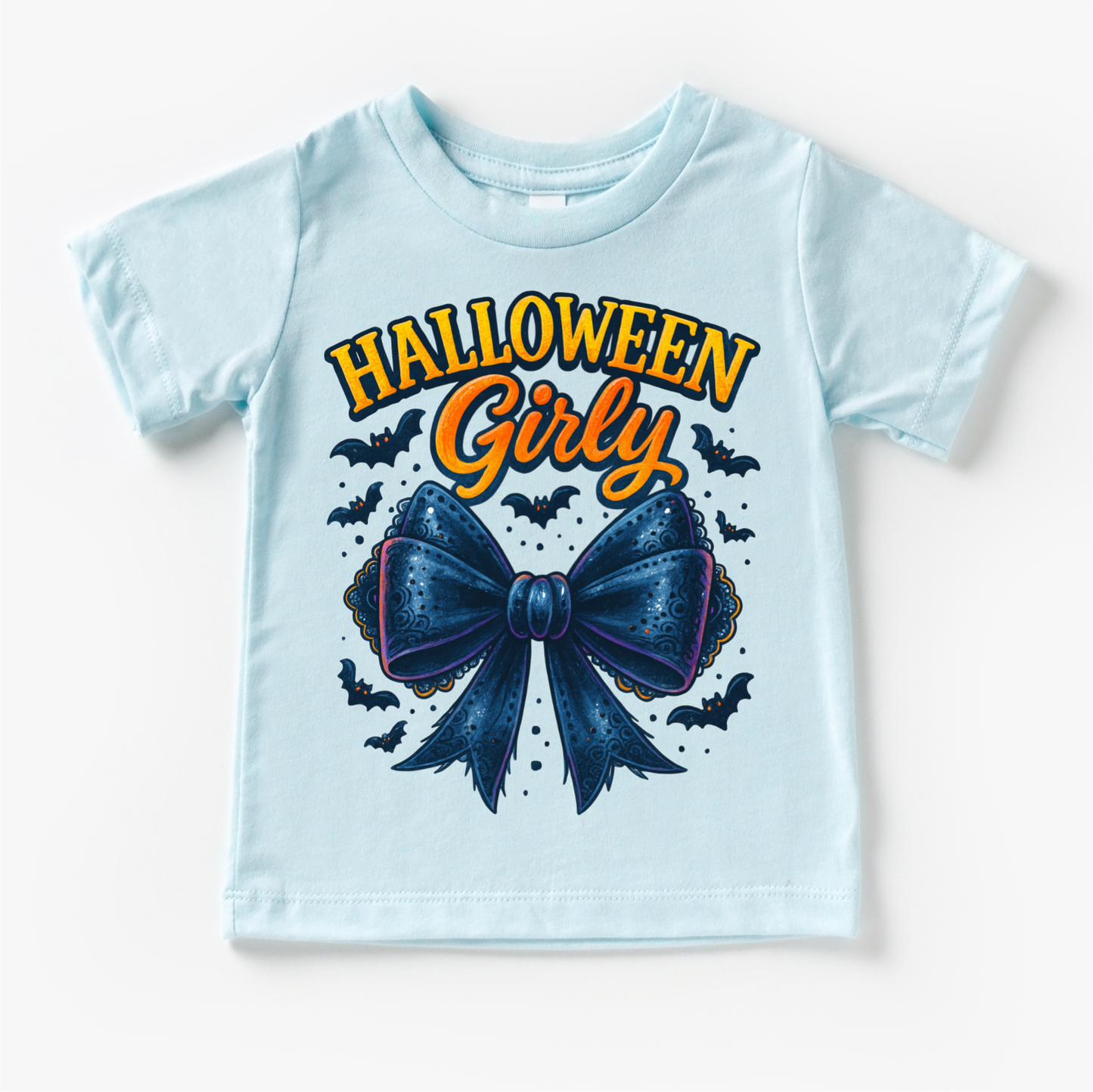 Halloween Girly Bows and Bats Shirt - Halloween Tee - Convenient store