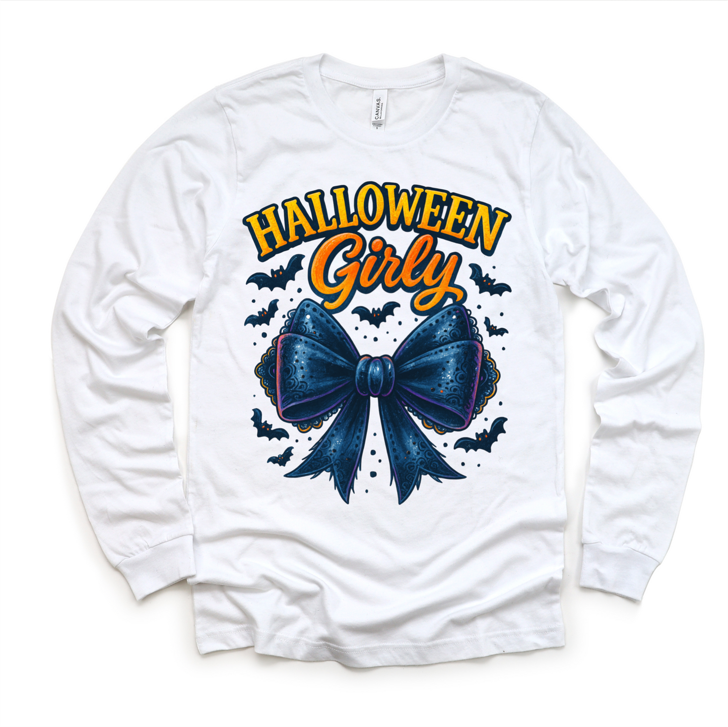 Halloween Girly Bows and Bats Shirt - Halloween Tee - Convenient store