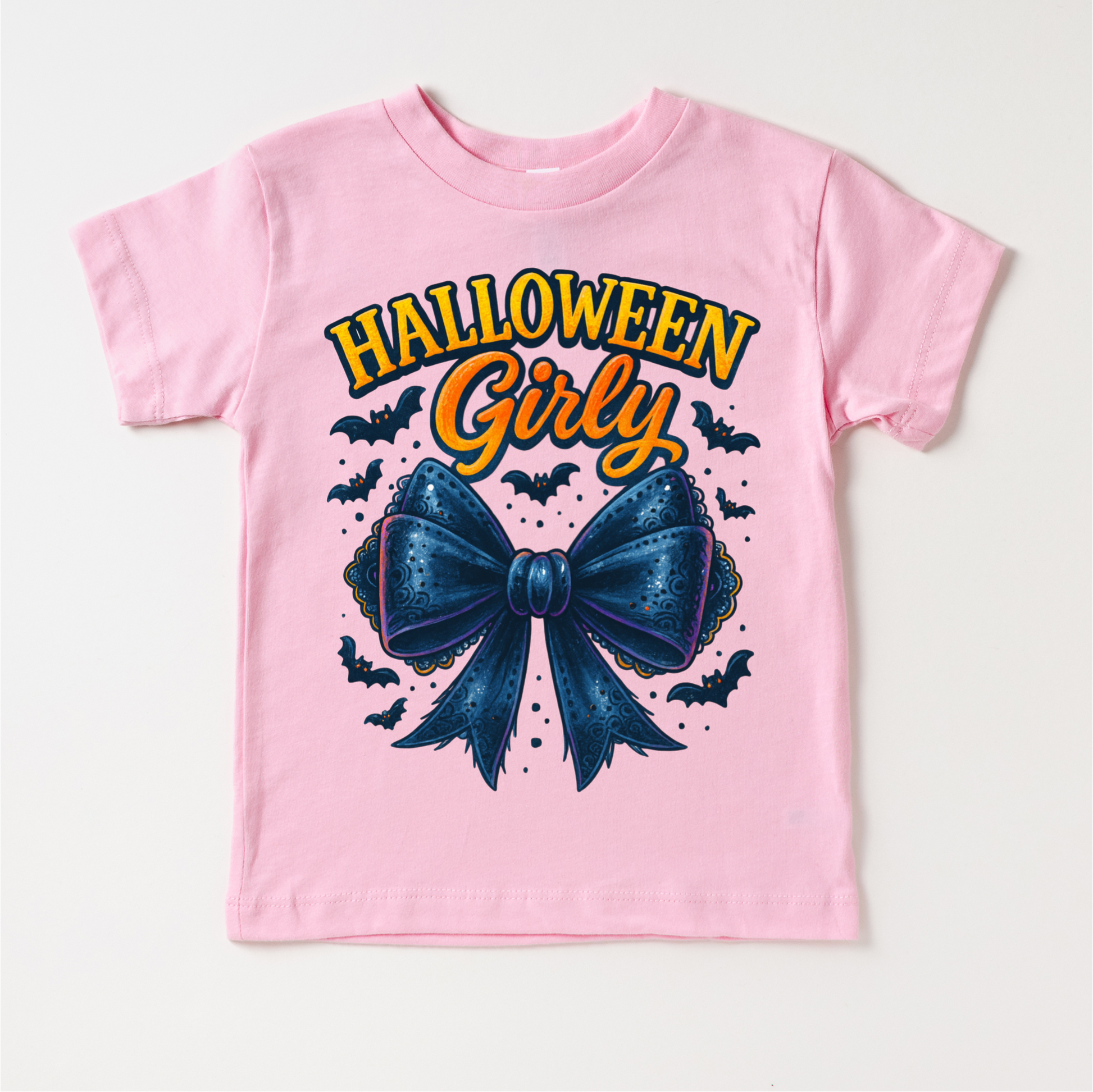 Halloween Girly Bows and Bats Shirt - Halloween Tee - Convenient store
