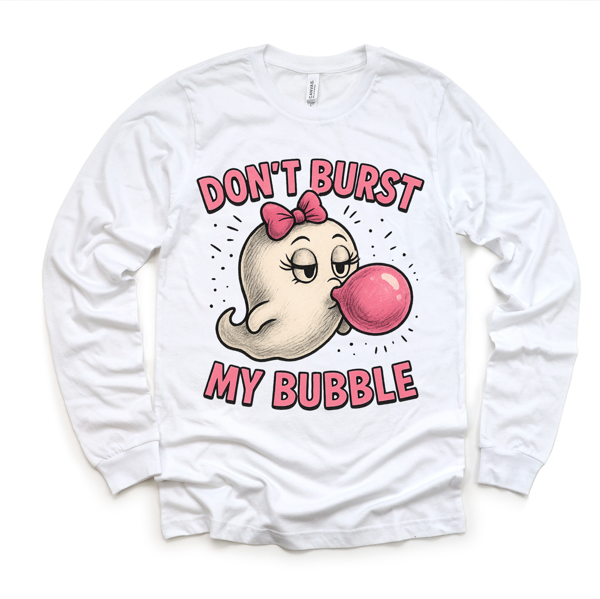 Don't Burst My Bubble Ghost Halloween Shirt - Halloween Tee - Convenient store