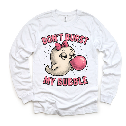 Don't Burst My Bubble Ghost Halloween Shirt - Halloween Tee - Convenient store