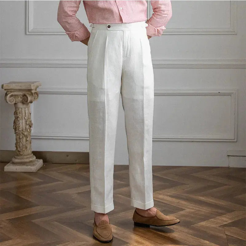 Men's Fashionable Linen Casual Pants Convenient store