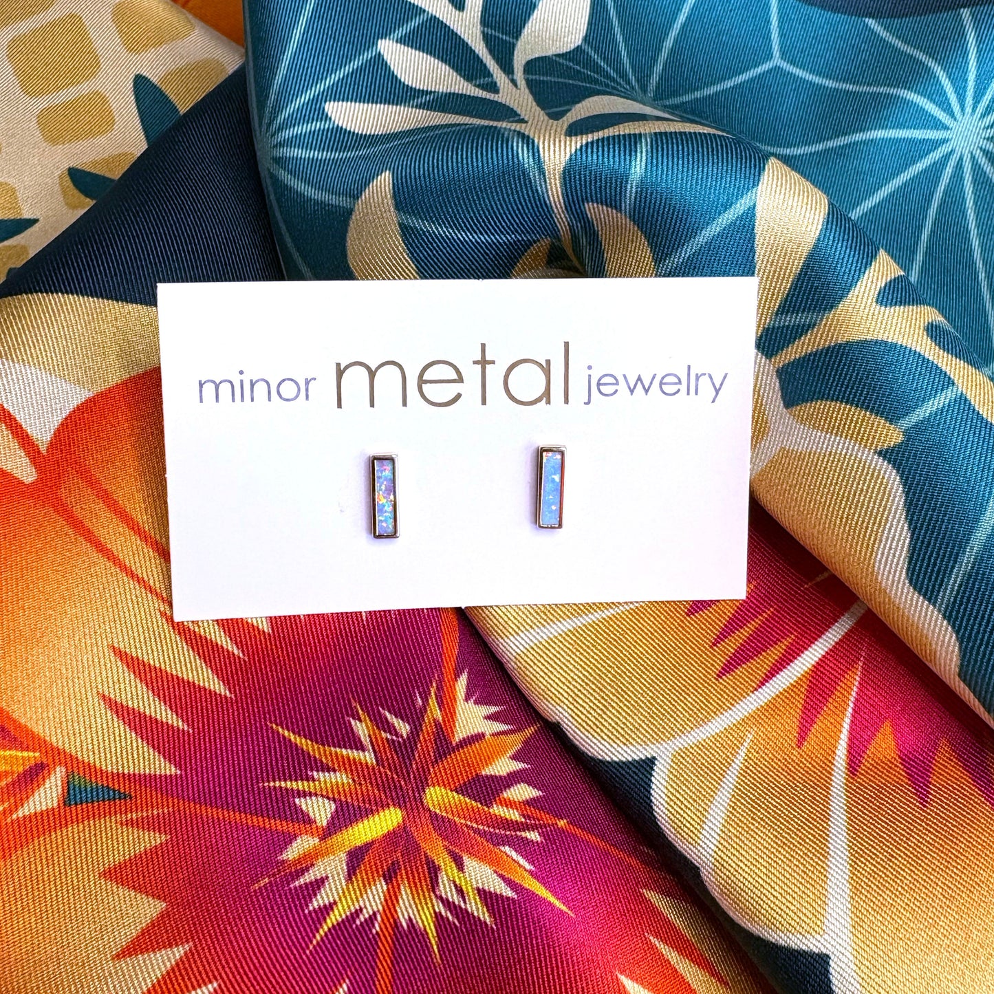 Modern Opal Earrings