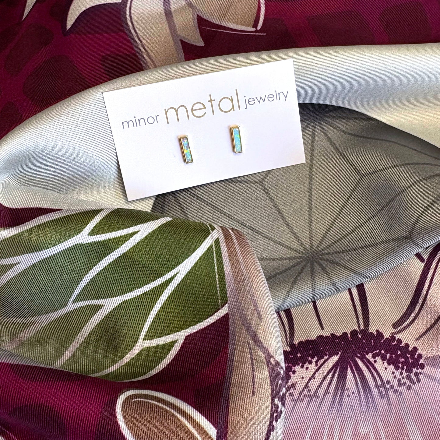 Modern Opal Earrings