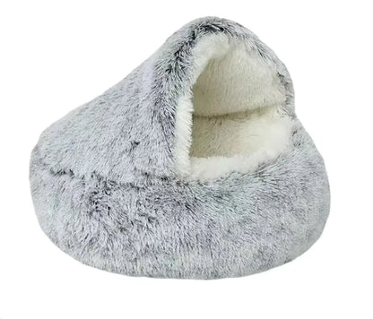 Semi-Closed Cat Bed with Universal Cover - Four Seasons Nest for Small Dogs and Pets Convenient store