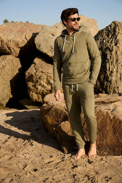 Dune Drawstring Terry Jogger - Lichen Green - Convenient store