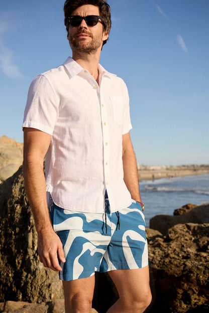 Joey Slub Island Shirt - Brilliant White - Convenient store