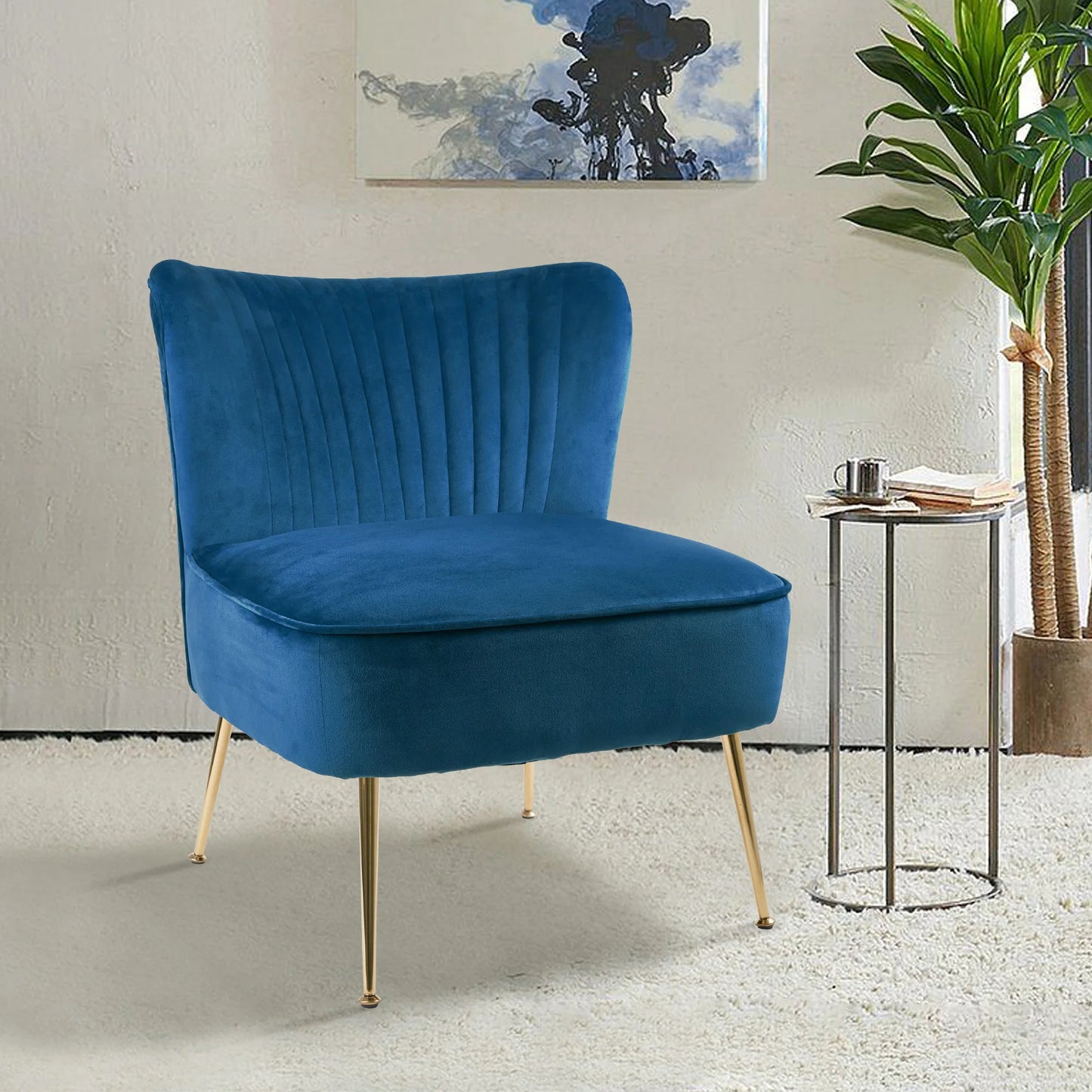  Lazy Velvet Modern Minimalist Sofa