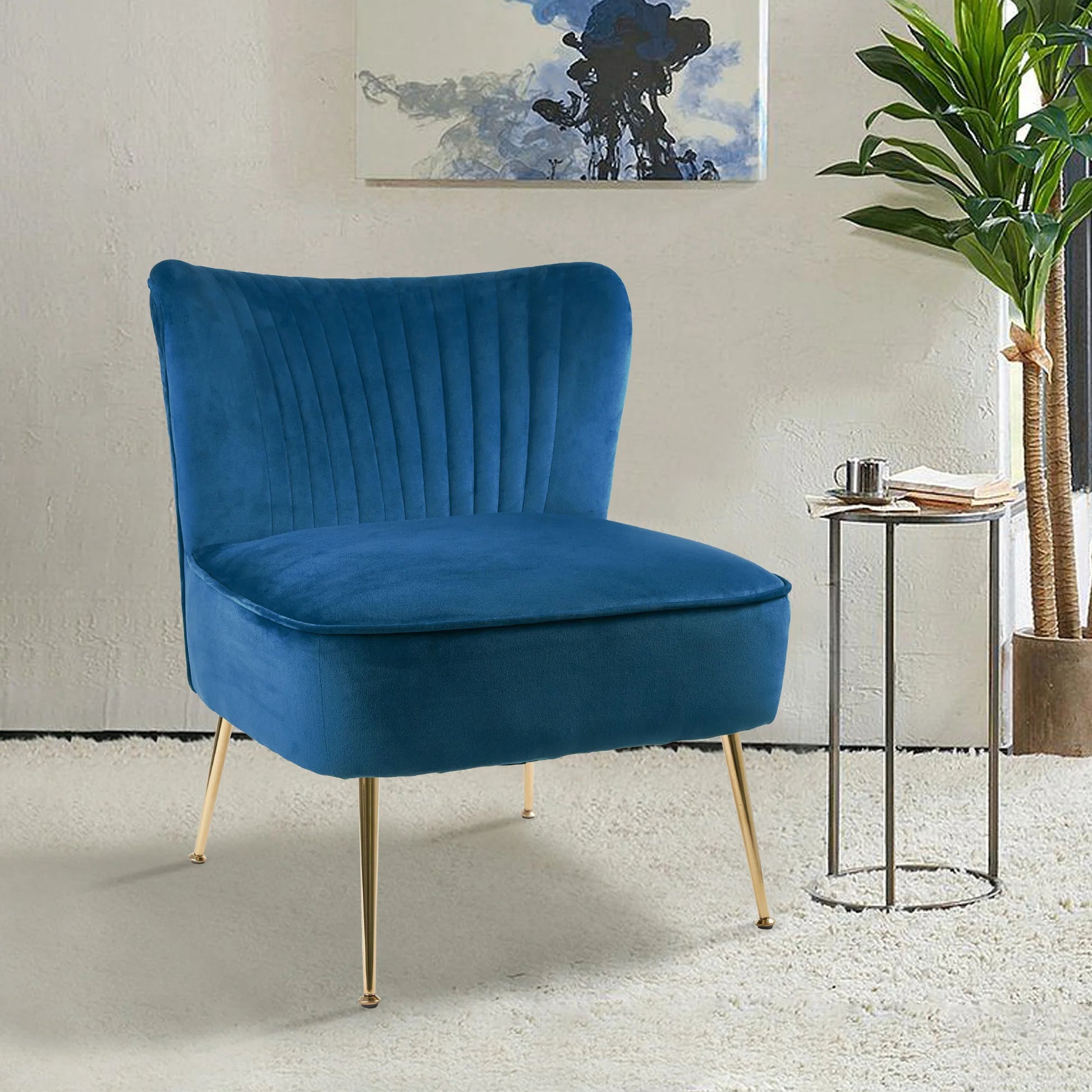  Lazy Velvet Modern Minimalist Sofa