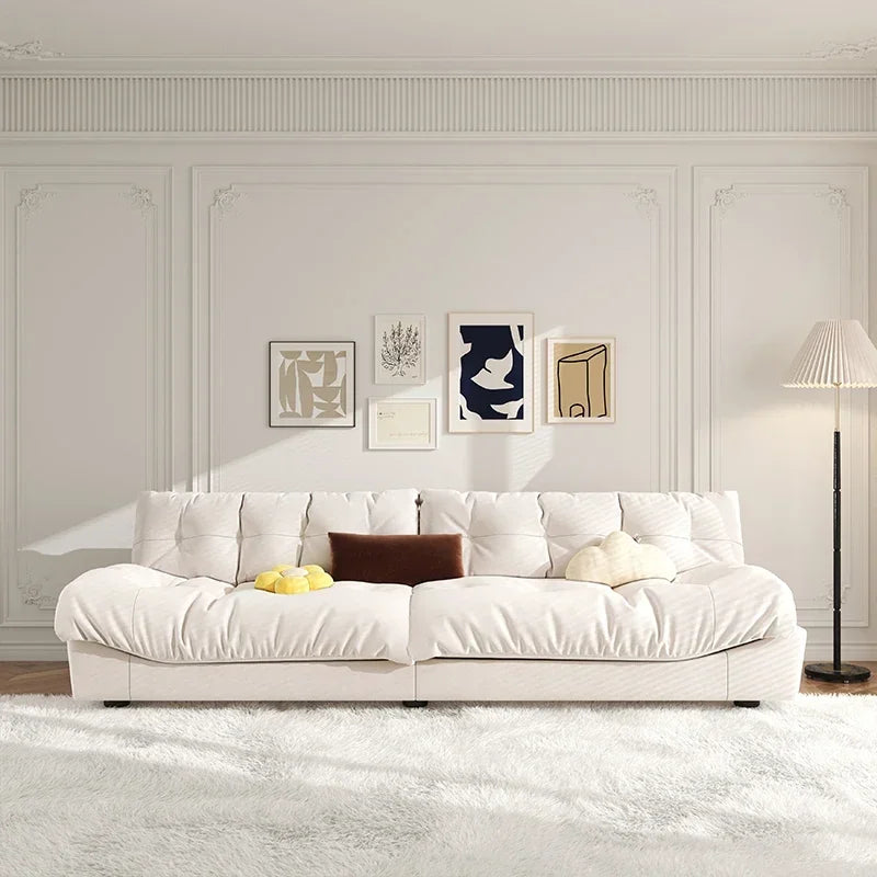 Light Luxury Cream Clouds Living Room Sofa