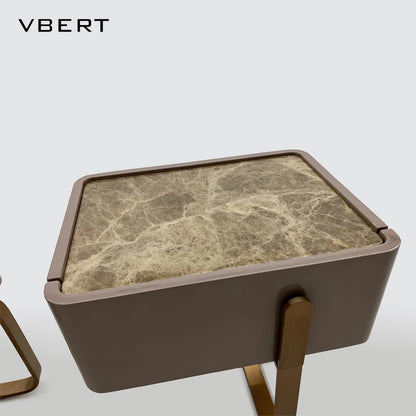 Italian Minimalist Solid Wood & Leather Design