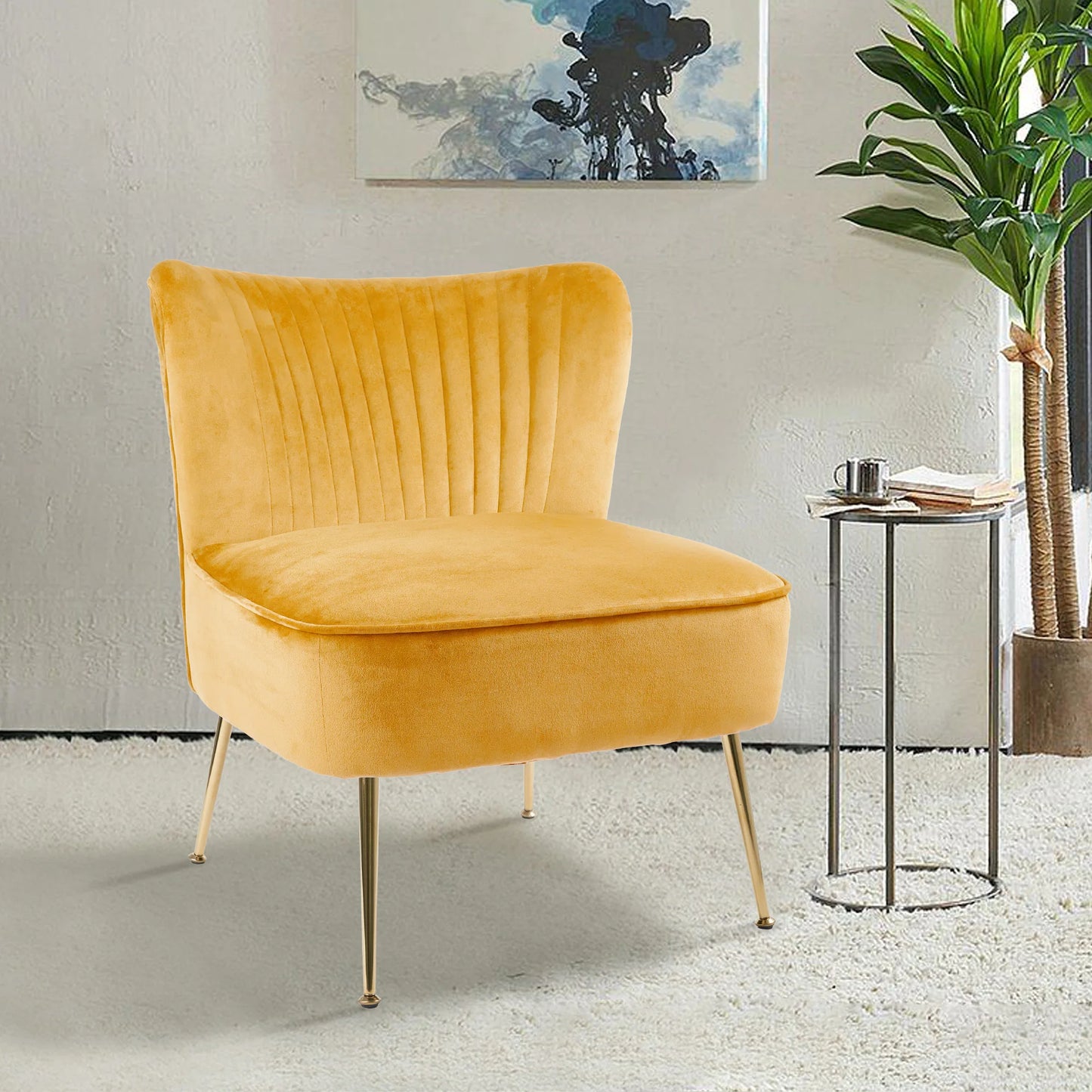  Lazy Velvet Modern Minimalist Sofa