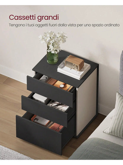 VASAGLE Bedside Table Toolless Assembly
