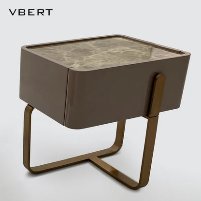 Italian Minimalist Solid Wood & Leather Design