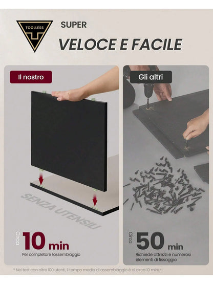 VASAGLE Bedside Table Toolless Assembly