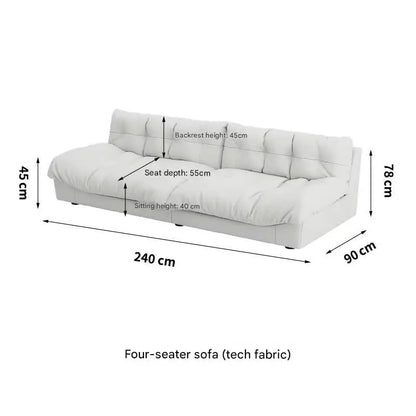 Light Luxury Cream Clouds Living Room Sofa