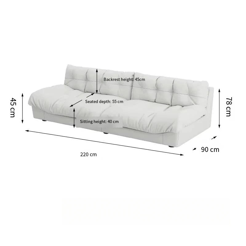 Light Luxury Cream Clouds Living Room Sofa