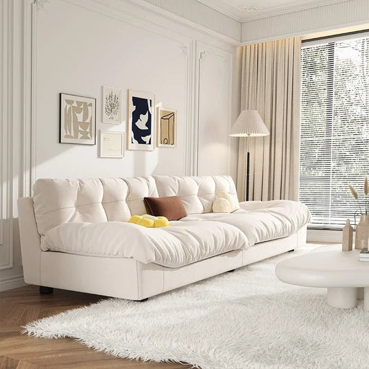 Light Luxury Cream Clouds Living Room Sofa