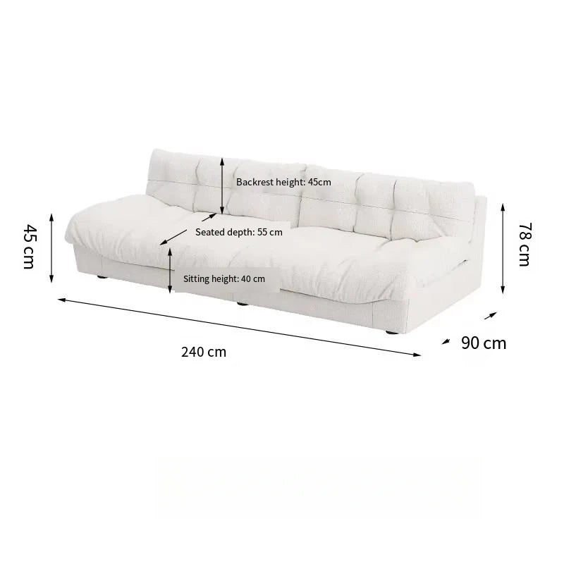 Light Luxury Cream Clouds Living Room Sofa