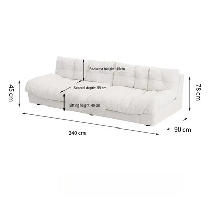 Light Luxury Cream Clouds Living Room Sofa