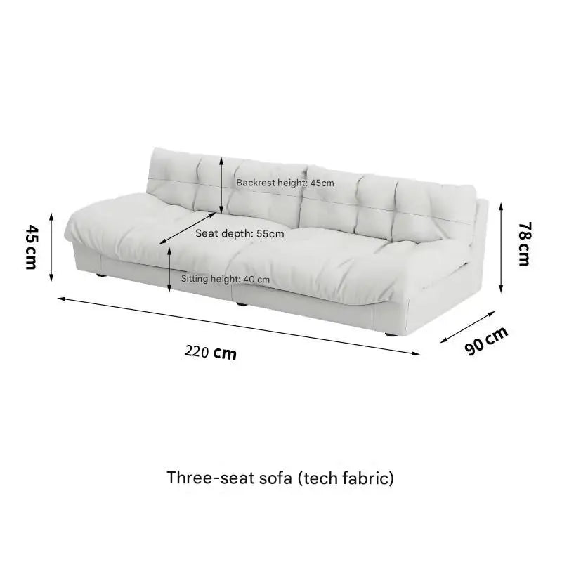 Light Luxury Cream Clouds Living Room Sofa