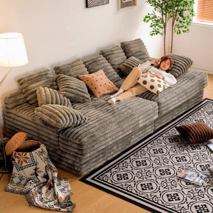 Italian Minimalist Velvet Sofa Bed