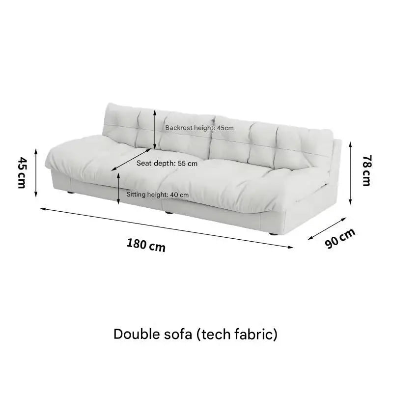 Light Luxury Cream Clouds Living Room Sofa