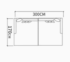 Italian Minimalist Velvet Sofa Bed