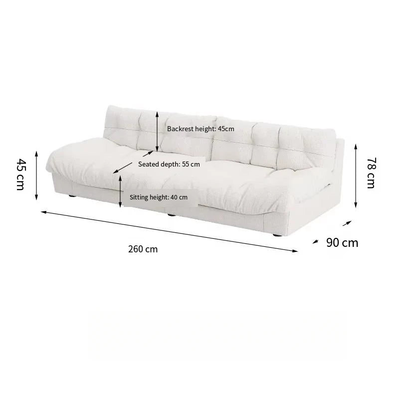 Light Luxury Cream Clouds Living Room Sofa