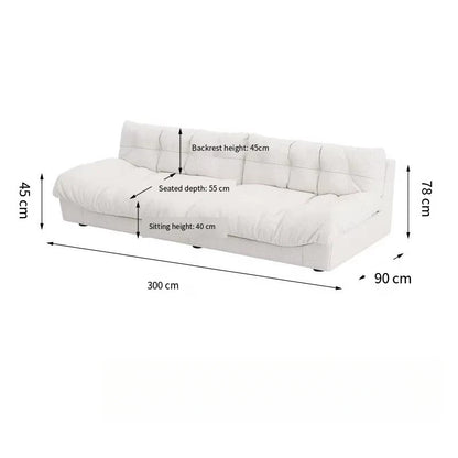 Light Luxury Cream Clouds Living Room Sofa