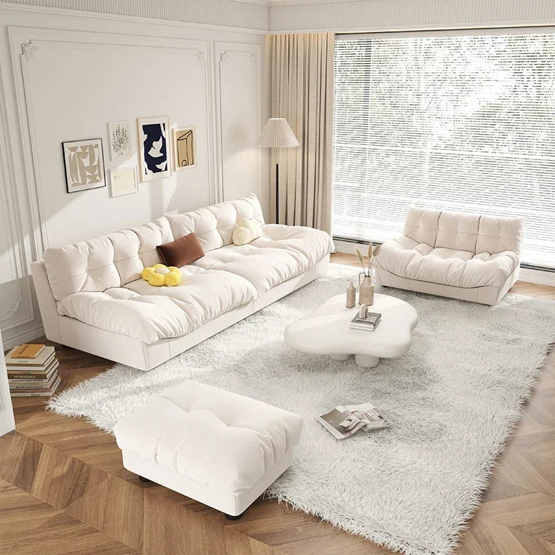 Light Luxury Cream Clouds Living Room Sofa