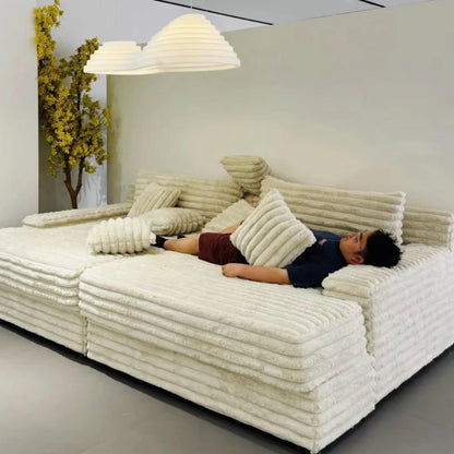 Italian Minimalist Velvet Sofa Bed