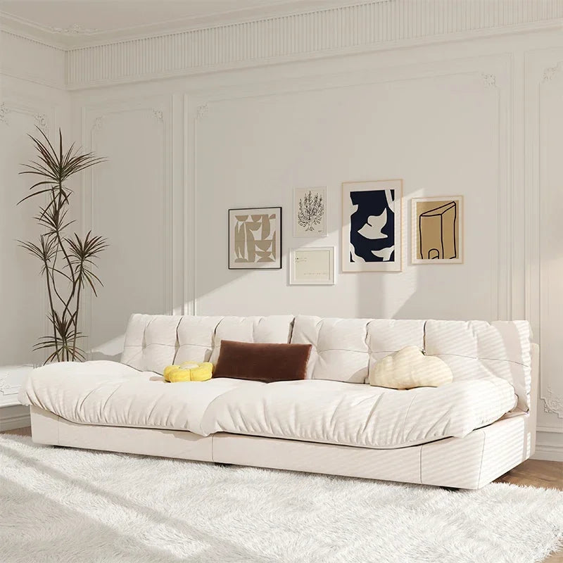 Light Luxury Cream Clouds Living Room Sofa