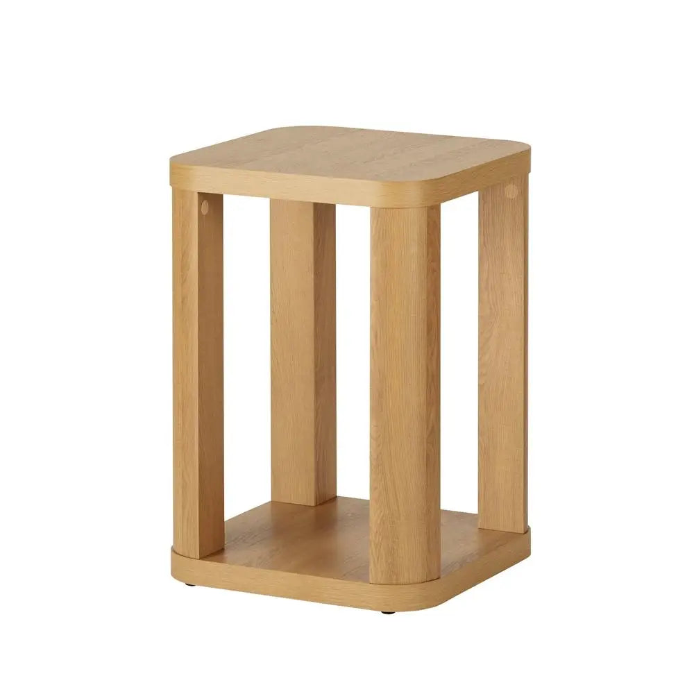 Modern Accent Table with Storage Compact Side
