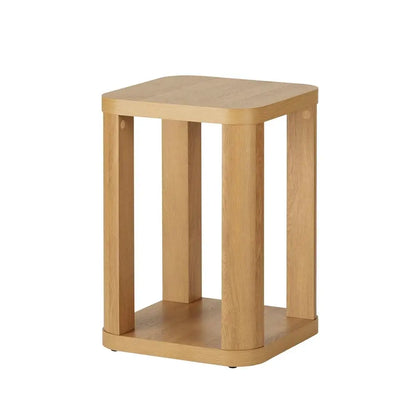 Modern Accent Table with Storage Compact Side
