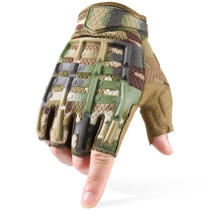 Paintball Airsoft Shooting Combat Protective Fingerless Glove