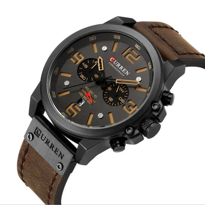 6-Needle Quartz Watch with Calendar and Waterproof Strap Convenient store