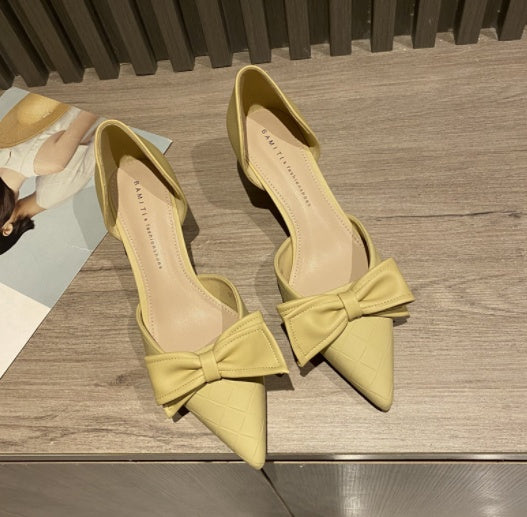 White French Small Heels High Heels Women's Wedding Shoes - Convenient store