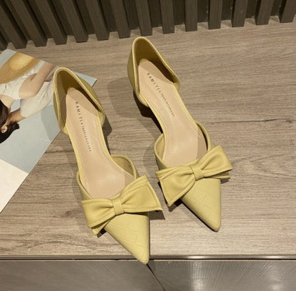 White French Small Heels High Heels Women's Wedding Shoes - Convenient store