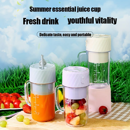 Portable Blender Rechargeable Blender Travel Cup With Lid And Straw, Ideal For Making Milkshakes, Smoothies, And Juices, Mini Blender Suitable For Outdoor Sports, Home Use, And Travel - Convenient store