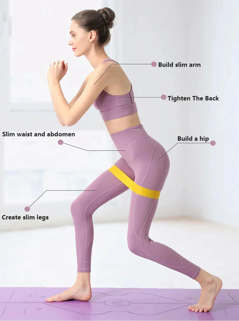 Elastic Resistance Bands Set for Yoga Pilates