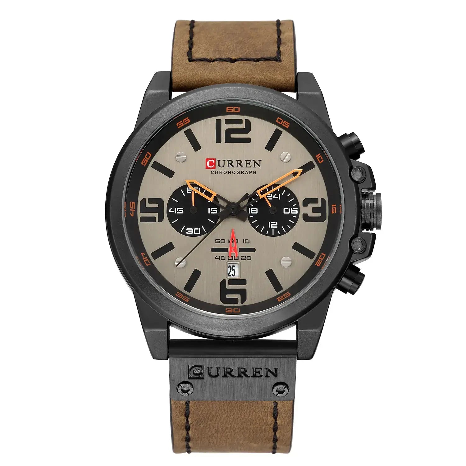 6-Needle Quartz Watch with Calendar and Waterproof Strap Convenient store