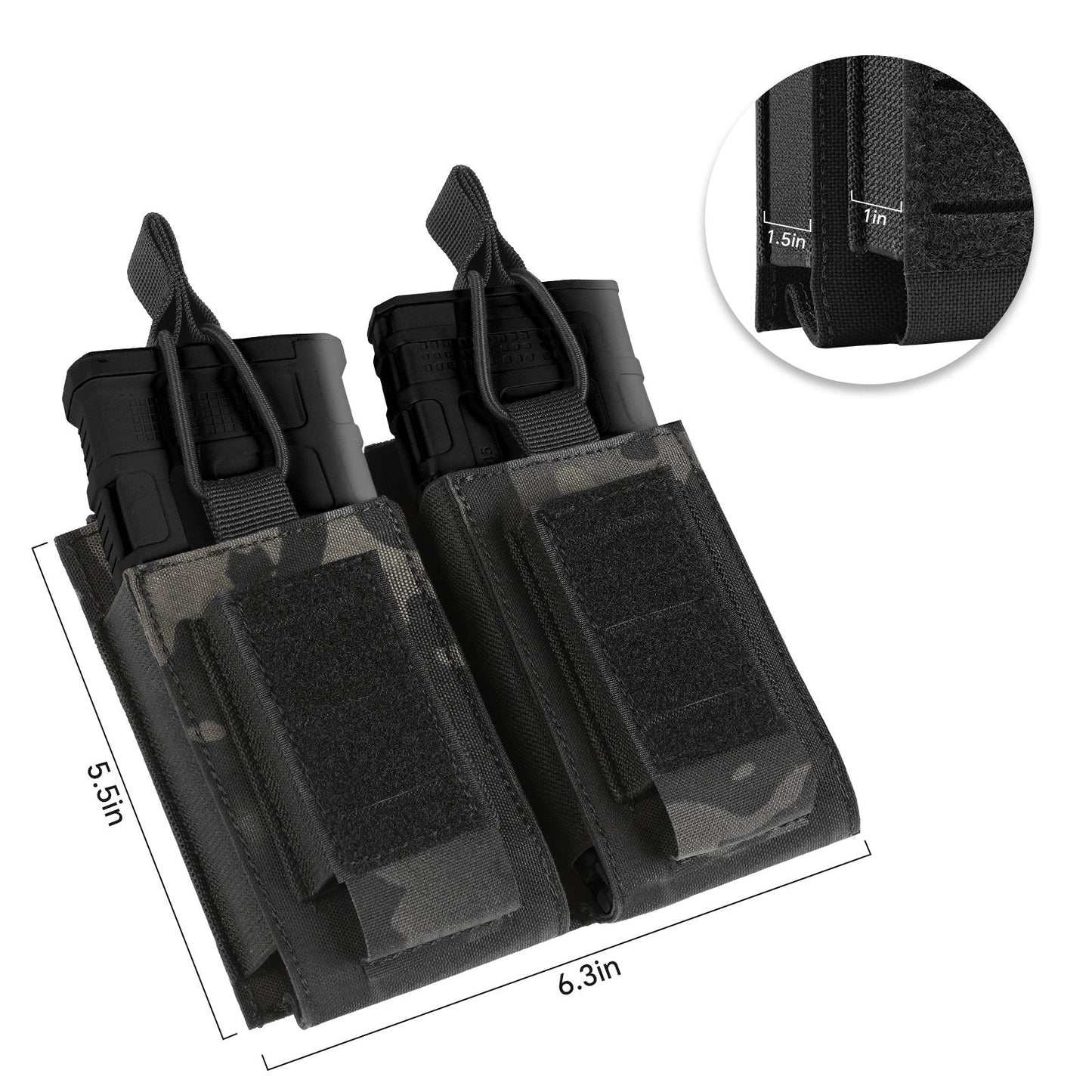 Molle Mag Pouch 5.56mm 9mm Open-Top Magazine Pouch