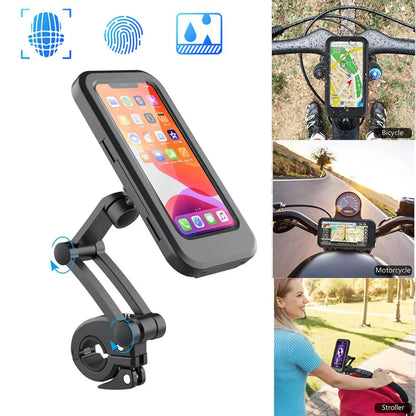 Adjustable Waterproof Bicycle Mobile Phone Holder Mount Universal Bike Motorcycle Handlebar Cell Phone Support Mount Bracket Bag Convenient store