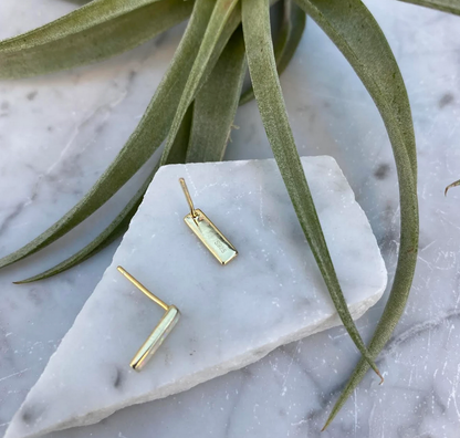 Modern Opal Earrings