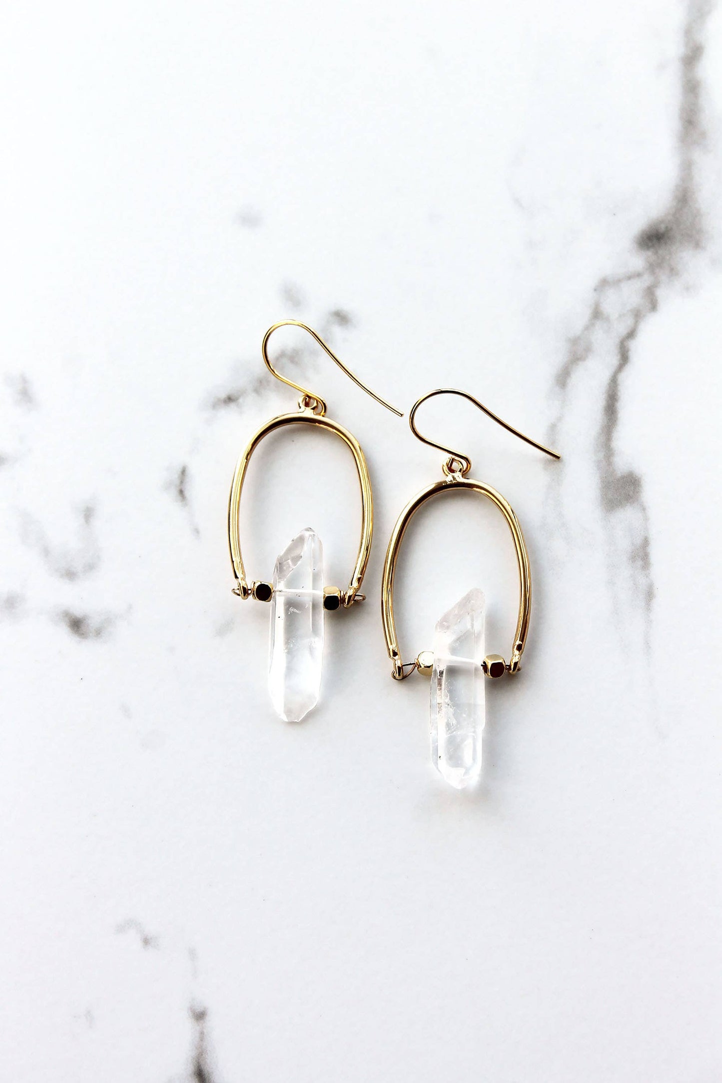 Crystal Horseshoe Earrings