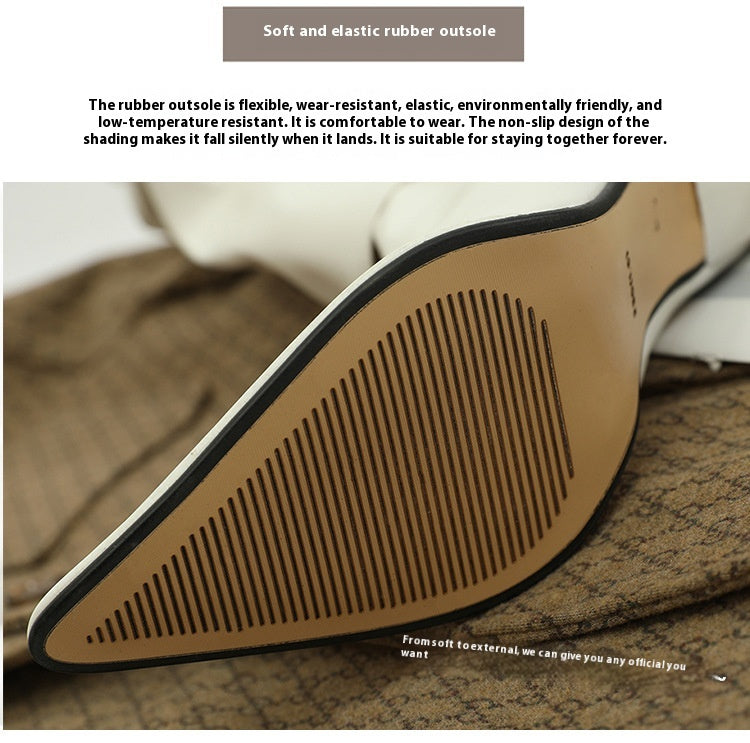 Long Boots Fashion Boots British Style Stiletto Heel Pants High Leg Boot - Convenient store