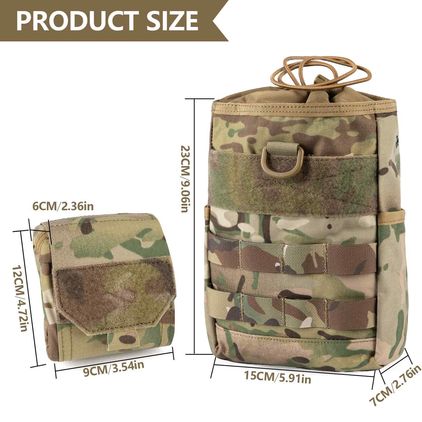 Tactical Dump Pouch Molle Storage Bag