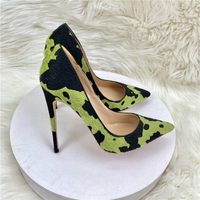 New Camouflage Graffiti High Heels - Convenient store