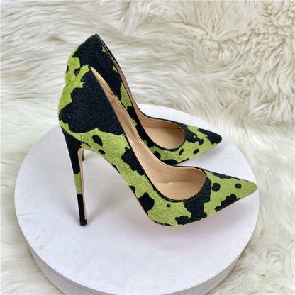 New Camouflage Graffiti High Heels - Convenient store